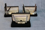 Three 2008 Case XX Select Elk Horn Knives, Baby Butterbean, Muskrat, & Barlow 3X THE BID
