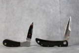 (2) SMALL AL MAR LOCKBACK KNIVES