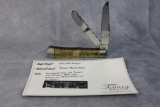 Finney Knives Custom Case XX Steampunk Trapper w/Watch Parts in Handle