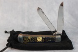Finney Knives Custom Case XX Trapper w/Watch Parts in Handle