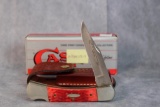 1989 Case XX Tested Centennial R61139 Red Bone Lockback w/sheath and orig. box