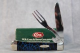 2000 Case XX Two Blade Hobo Knife w/Spider Web Handle