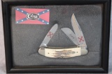 2001 Case XX Three Blade Stag Sowbelly w/Confederate States Blade Etch, 1 of 5