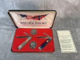 1988 CASE KNIFE CIVIL WAR COMMEMORATIVE SET. 2 CASE GUNSTOCK KNIVES INCLUDED