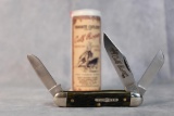 Tidioute Cutlery Spring Green Jig Bone 'Calf Roper' Knife with Blade Etch