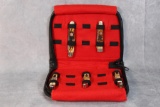 Case XX Ruger Five Knife Set, Muskrat, Gunstock, Congress, Pocket Hunter, & Mini Coke Bottle