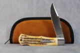 2016 Case XX Tony Bose Collab Wilfred Lockback Hunter, Bone Stag
