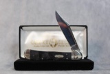 2018 Case XX Select Black Burl Wood Mini Copperlock with Job Case Engraved Bolster