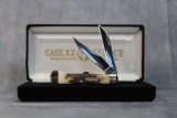 2018 Case XX Select Stag Handle Tiny Trapper with Job Case Bolster