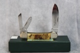2007 Canal Street Cutlery Exterior Ram's Horn Handle Three Blade Cannitler
