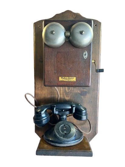 Western Electric phone dated July 17, 1894 Base is new construction