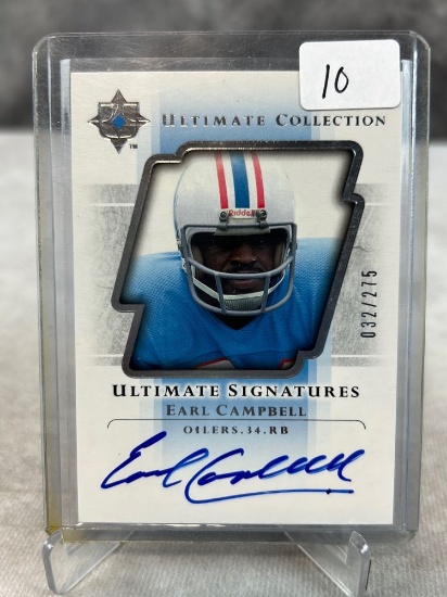 2004 UD Ultimate Collection Earl Campbell Ultimate Signatures - 32/275