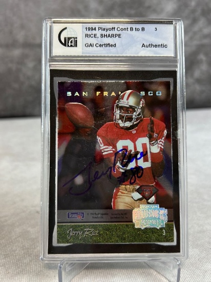 1994 Playoff Contenders Jerry Rice Auto - GAI Authentic