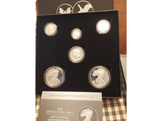 2021 LIMITED EDITION U.S. SILVER PROOF SET IN HOLDER
