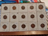 15 DIFFERENT LINCOLN CENTS 1917-1934