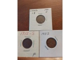 1910S,12S,13S LINCOLN CENTS