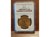 1927 $20. SAINT GAUDENS GOLD PIECE NGC MS64