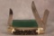 Hen & Rooster, Bertram Cutlery Three Blade Stag Handle Pocket Knife