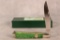 Canal Street Cutlery Red & Green Bone Single Blade Trapper