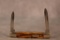 1965-69 Case XX Stainless USA Stag Handle Two-Blade Pen Knife