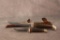 Pair of Case XX USA Stacked Leather Hunting Knives, M3F & 316-5