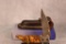 Custom Bone Handle Damascus Blade Folding Knife w/Sheath