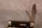 1905-1914 W. R. Case Bradford PA. Ebony Handle Two Blade Jack Knife