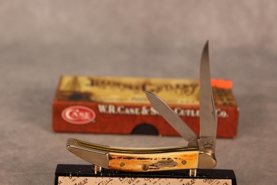 2012 Case XX Stag Two-blade Toothpick with Bradford Cutlery Tang Stamp