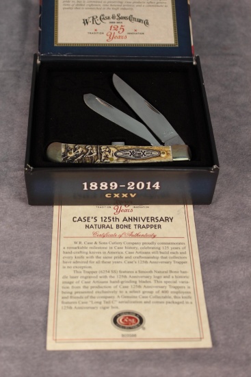 Case XX 125th Anniversary Natural Bone Trapper