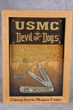 Case XX United States Marine Corps Commemorative Trapper Display