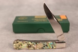 2014 Moore Maker 5105 Abalone Handle Lockblade Knife
