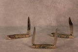 2002 Case XX Abalone Knives, Cheetah, Muskrat & Copperlock