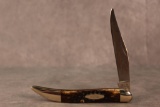 1978 Case XX Brown Bone 61093 Alligator Blade Etch Toothpick