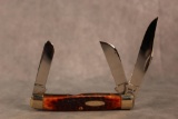 1970 Case XX 6392 Red Bone Three Blade Stockman