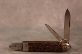 W. H. Morley & Sons Early Bone Handle Knife & Pliers Combo