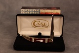 2013 Case XX Red & Gold Jasper & Mother of Pearl Tiny Toothpick