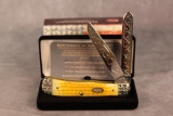 1999 Case XX Wild Horse Custom 'Lizard Skin Yellow' Bone Handle Trapper