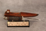 Case XX USA M3F Stacked Leather Fixed Blade Hunting Knife