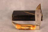 1965-69 Case XX 5172 Stag Handle Bulldog, Blade Etch, Original Box
