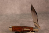 1920-40 Case Tested XX Bone Handle Coke Bottle Lockback with Swing Guard
