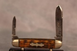 Antique Case Bros. Little Valley Green Bone Two Blade Whittler