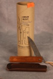 Andersson & Copra Handmade 'Urban Husky' Damasteel Copper Folding Pocket Knife with Sheath