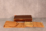 Ontario Knife Co. Six Knife Set in With Leather Pouch
