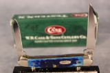 2001 Case XX Blue Bone Mini Copperhead