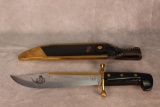 Case XX 1836 Bowie Knife w/Davy Crockett Blade Etch