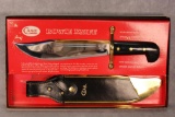 Case XX 1836 Bowie Knife w/Davy Crockett Blade Etch