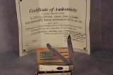 Case XX Trapper with Christmas 2020 Scrimshaw Scene by Gary Harbour