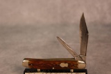 Antique Remington Green Bone Two Blade Pocket Knife