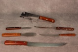 Assortment of Six Case XX Kitchen Knives