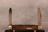 1920-40 Case Tested XX Bone Handle Two Blade Pen Knife